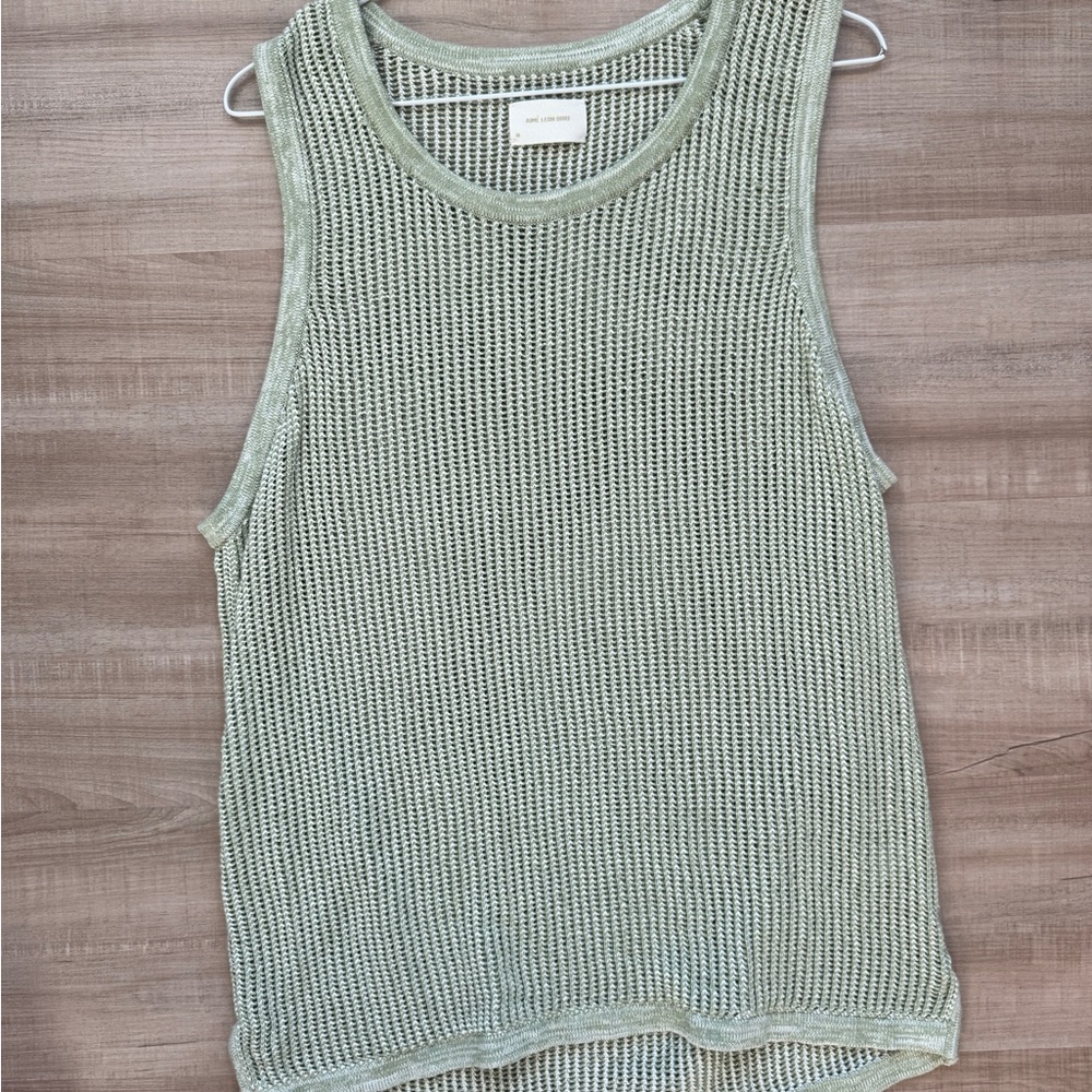 Aime Leon Dore Olive Mesh Tank Top